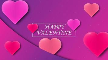 Valentine background with hearth. Vector illustration