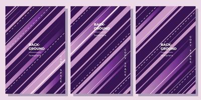 Geometric background template set copy space for poster, flyer, booklet, brochure, leaflet, or pamphlet. Colorful lines background design. vector