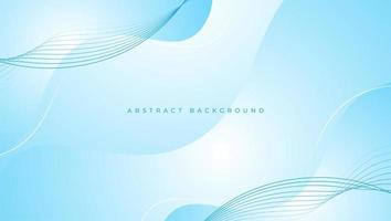 Abstract blue wavy background with copy space. Vector illustration for your design