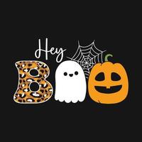 Boo Pumpkins Halloween T-shirt vector