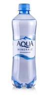 Kamchatka, Russia- 10 June 2021 -  Aqua minerale, mineral water isolated on white background photo