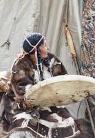 KAMCHATKA, RUSSIA - JULY 16, 2023 -  Kamchatka aboriginal . Sity day on Petropavlovsk-Kamchatsky photo