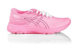 KAMCHATKA, RUSSIA - July 16, 2022-  Asics Gel Lyte red sneaker isolated on white background photo