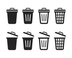 Trash can icon. Delete icon vector. Recycle bin icon. Rubbish Bin. Trash bin icon vector. vector