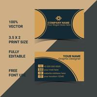 creative modern business card design template vector