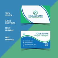 creative modern business card design template vector