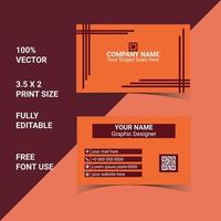 creative modern business card design template vector