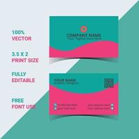 creative modern business card design template vector