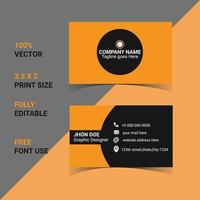 creative modern business card design template vector