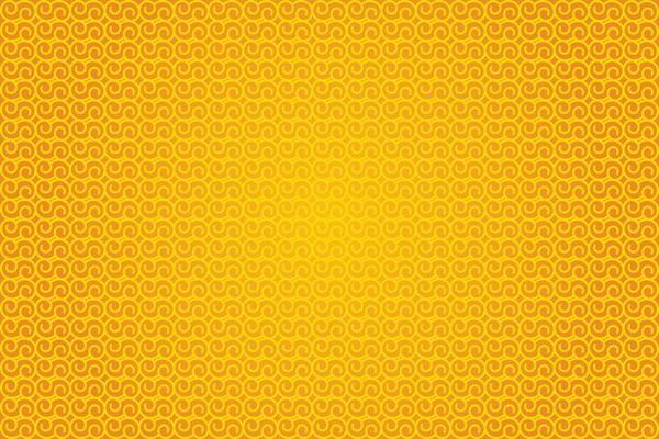 Stylish wavy line pattern design on yellow background