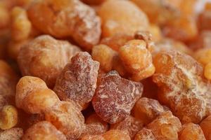 Frankincense or olibanum aromatic resin used in incense and perfumes. photo