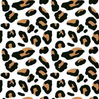 Vector seamless pattern. Leopard black and white skin texture vector EPS10