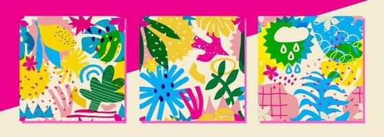 Very bright patterns that will make your project, wallpaper or gift wrapping as bright as this design. vector