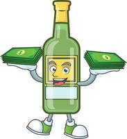 Cartoon Whiskey Bottle vector