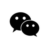 wechat logo, wechat icon free vector