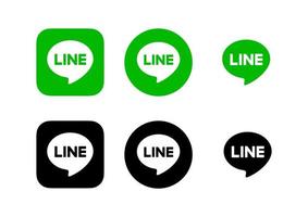 Line app logo, Line app symbol, Line icon free vector