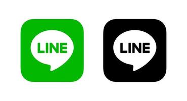 Line app logo, Line app symbol, Line icon free vector