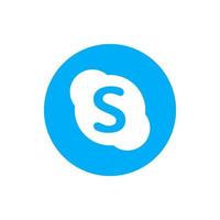 skype logo vector, icono de skype vector libre