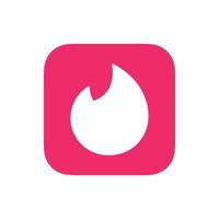 Tinder app logo vector, Tinder app icon vector libre