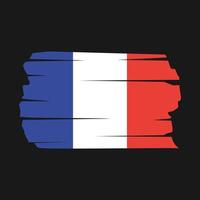 France Flag Brush vector