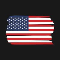 American Flag Brush vector