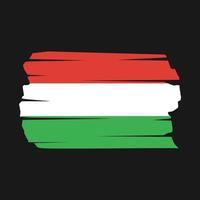 Hungary Flag Brush vector