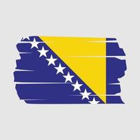 cepillo de la bandera de bosnia vector