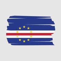 Cape Verde Flag Brush vector