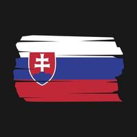 Slovakia Flag Brush vector