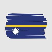 Nauru Flag Brush vector