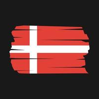 Denmark Flag Brush vector