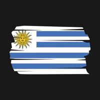 cepillo de bandera de uruguay vector