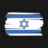 Israel Flag Brush vector