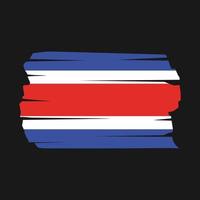 Costa Rica Flag Brush vector