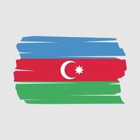 Azerbaijan Flag Brush vector