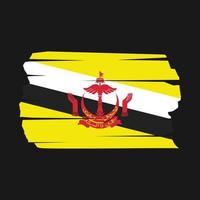 cepillo de bandera de brunei vector