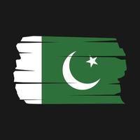 Pakistan Flag Brush vector