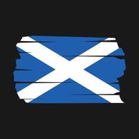 cepillo de la bandera de escocia vector