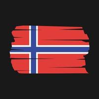 Norway Flag Brush vector