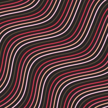 Colorful geometric background of abstract waves. Repeating vector texture.