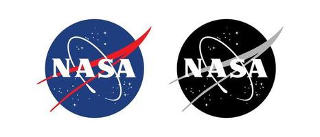 Nasa space company editorial logo vector