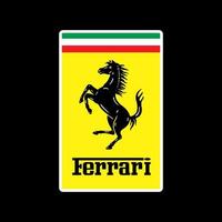 Ferrari horse logo editorial vector