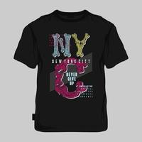 símbolo gráfico de la ciudad de nueva york, vector de tipografía, ilustración, para camiseta impresa, estilo moderno y fresco