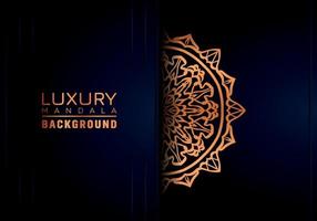 Luxury ornamental mandala background, arabesque style vector