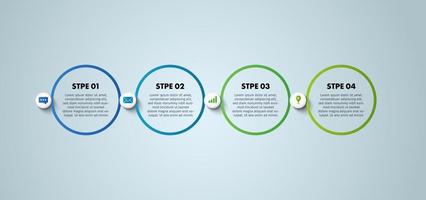 Business Infographic. Timeline infographics design vector. Abstract infographics options template. Vector illustration. Business concept with 4 options, steps, or processes.