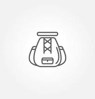 backpack icon vector illustration logo template for many purpose. Isolated on white background.