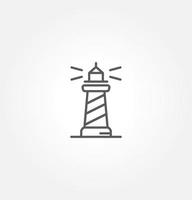 lighthouse icon vector illustration logo template for many purpose. Isolated on white background.