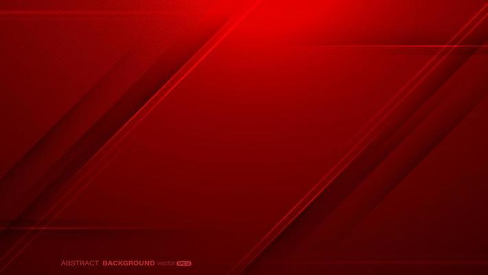 Abstract red background with stripes lines and light. Modern element for banner, flyer