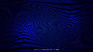 Abstract wavy blue line overlap layer on dark blue background vector