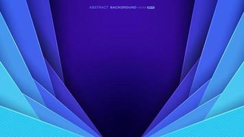 Abstract geometric background with blue layers and lines stripe vector